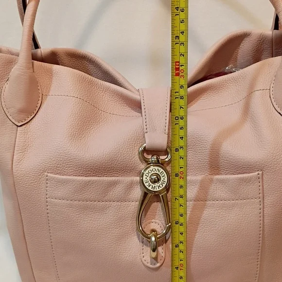 Dooney Bourke Large Logo Lock Shoulder Tote Blush Pink - Picture 9 of 16